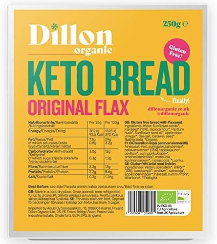Dillon Organic Orginal Flax Keto Bread 275g - Pack of 6