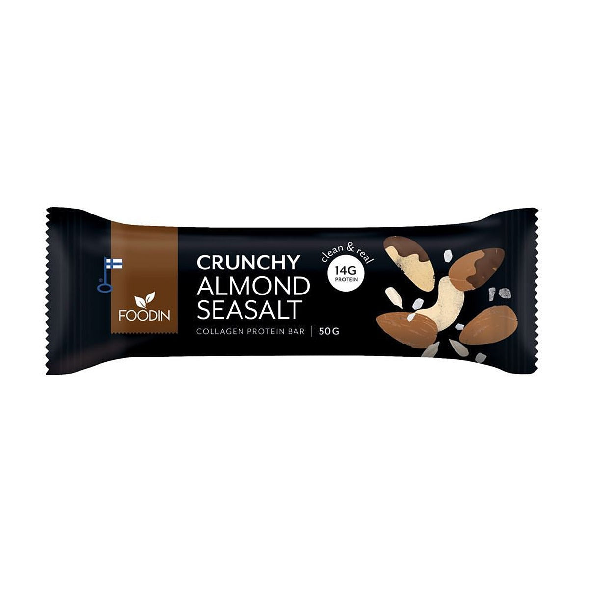 Foodin Collagen Protein Bar Almond Sea Salt 50g - 12 Pack