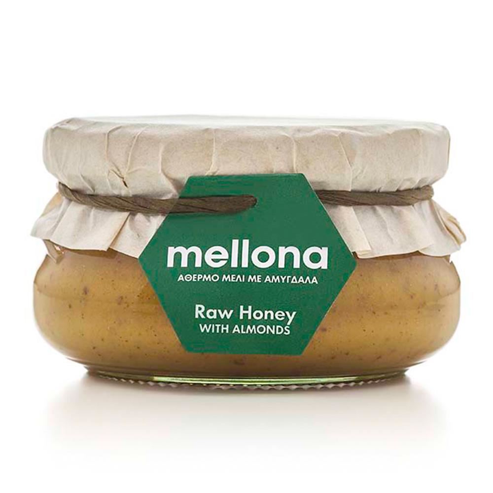 Mellona Cypriot Raw Honey with Almonds 250g