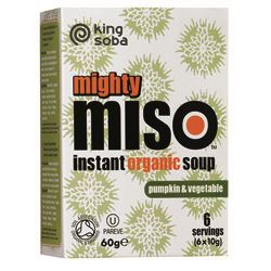 King Soba Org Miso Soup with Pumpkin & Veg 60g