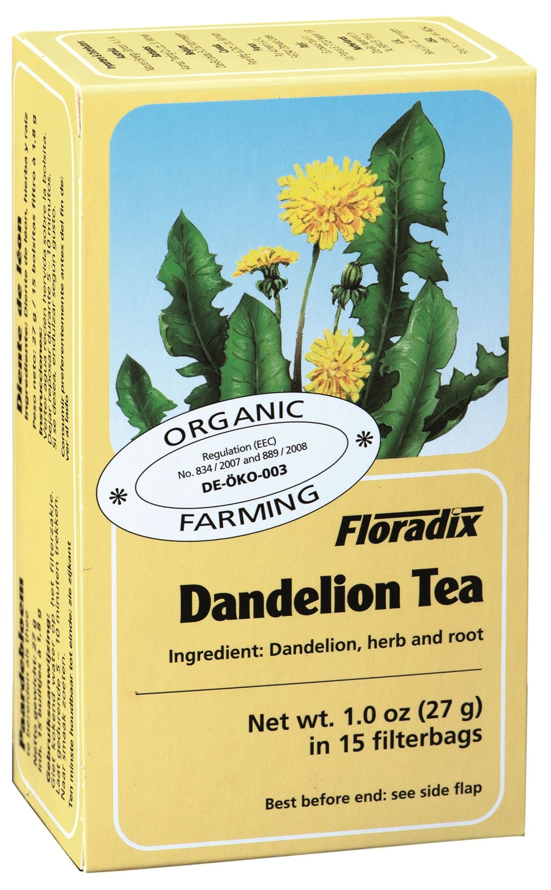 Salus Floradix - Organic Dandelion Herbal Tea - 15 Bags