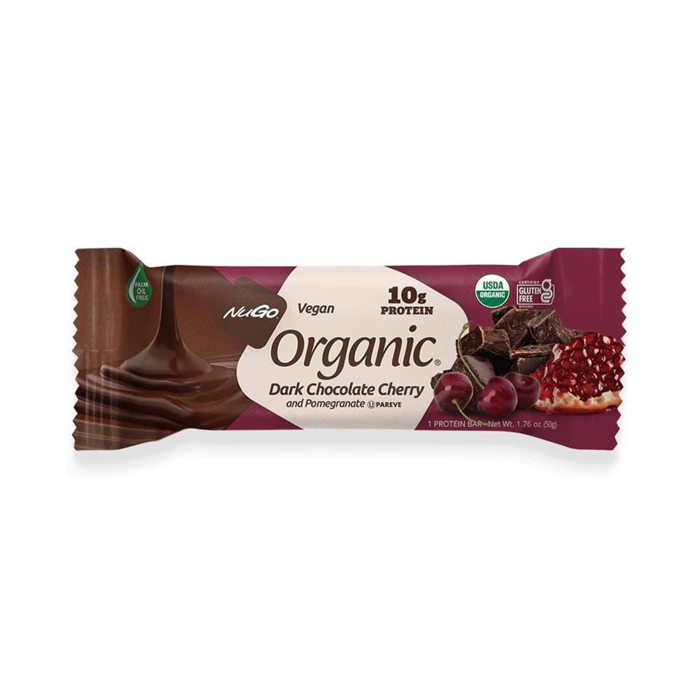 NuGo Organic Dark Chocolate Pomegranate Bar 50g - 12 Pack