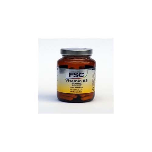 FSC Niacintamin B3 Capsulesamide 500mg 60 Vegicaps