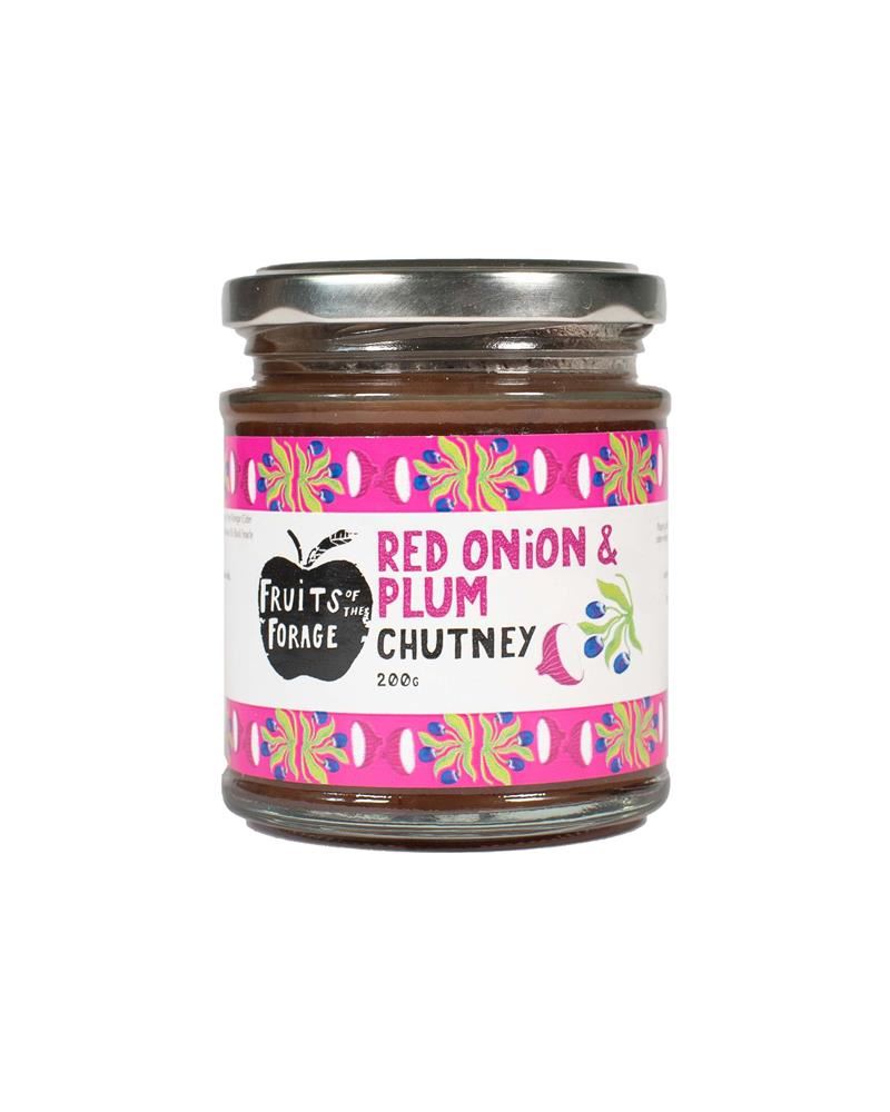 Fruits of the Forage Red Onion and British Plum Chutney 200g