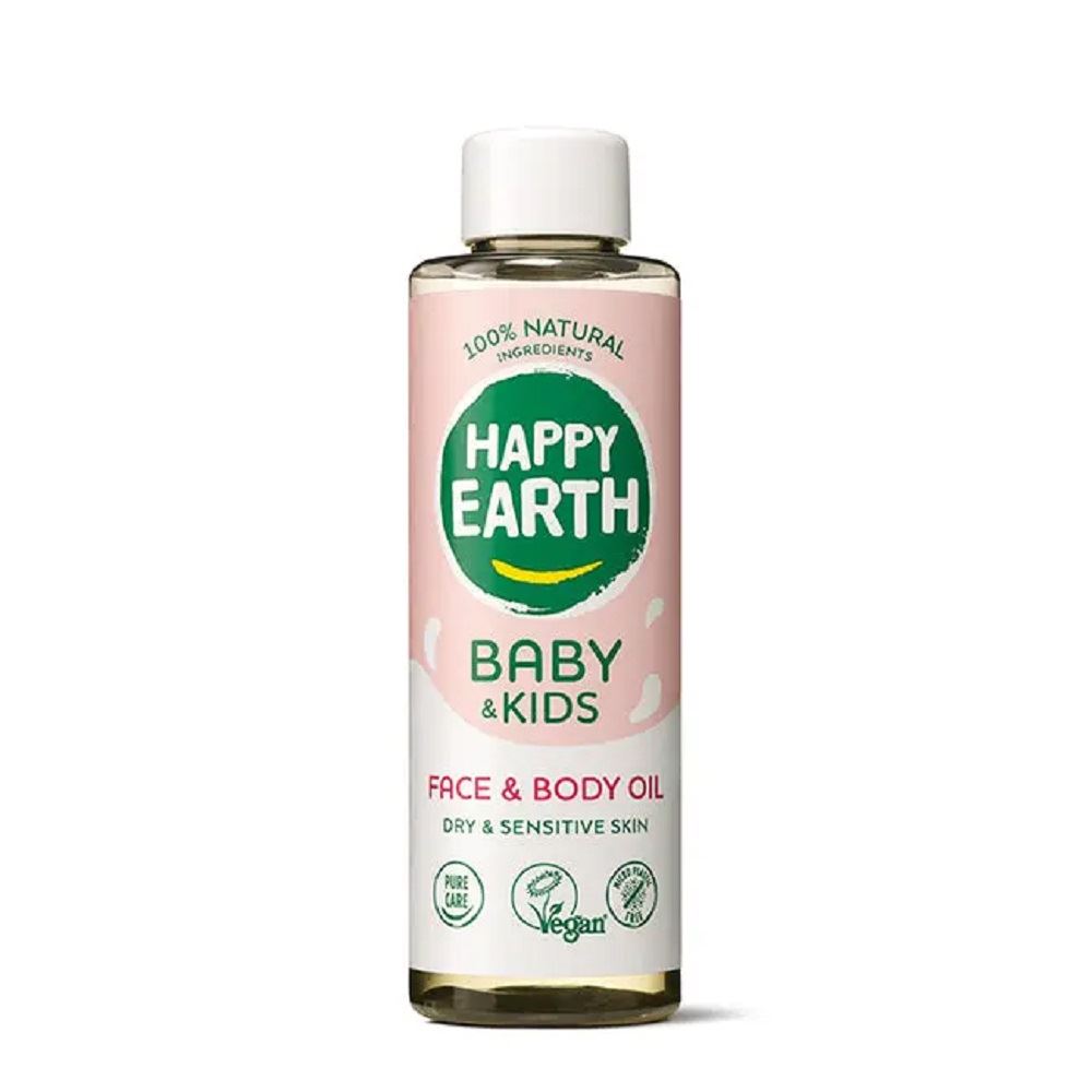 Happy Earth Face & Body Oil for Baby & Kids 150ml - 2 Pack