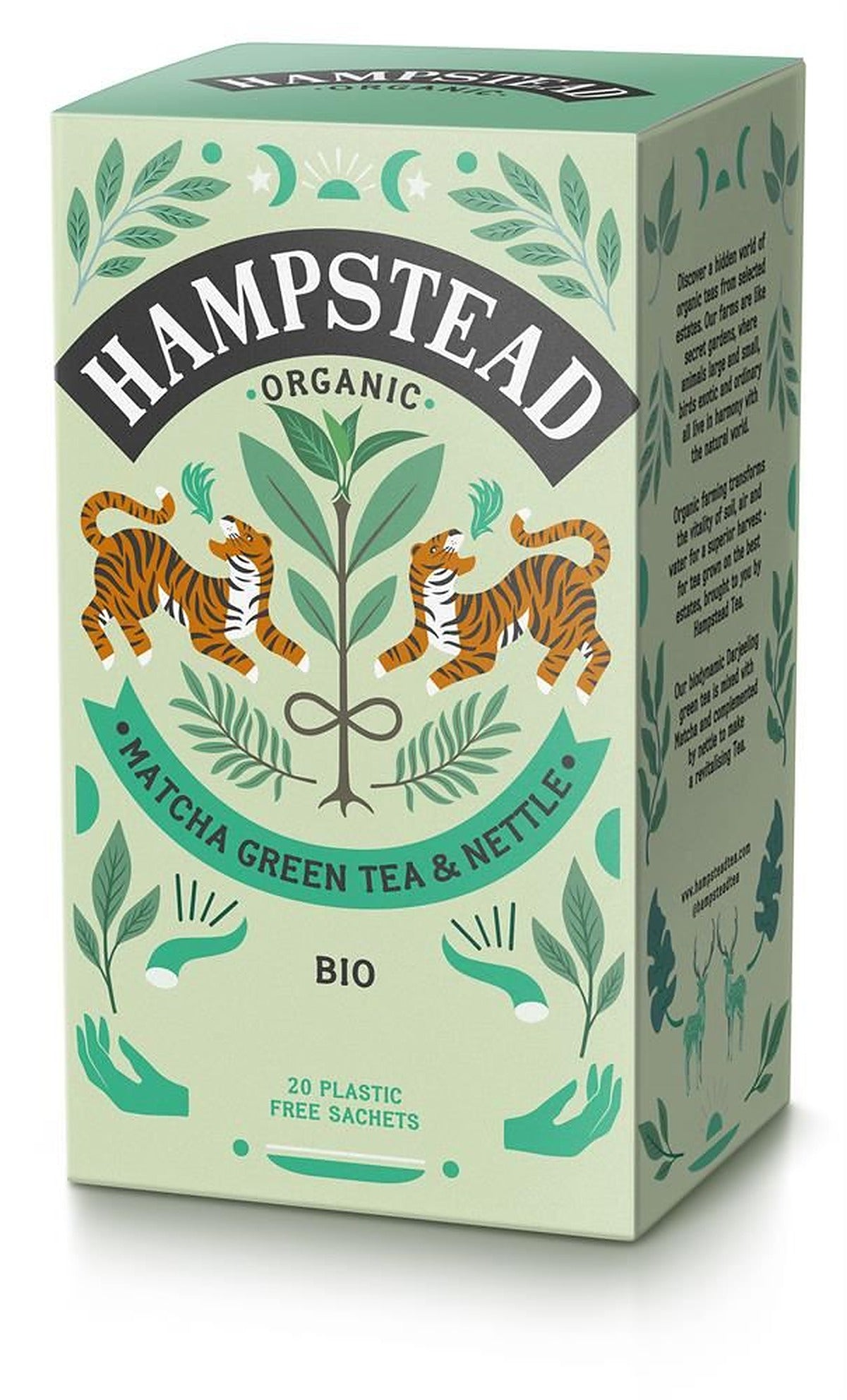 Hampstead Tea Organic Matcha Green Tea with Nettle 20 Bags