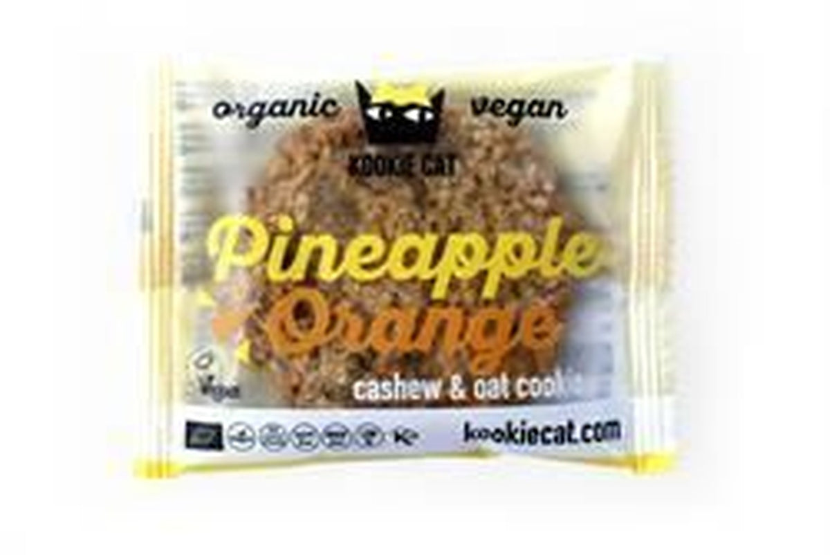 Kookie Cat Pineapple & Orange Cookie 55g - 12 Pack