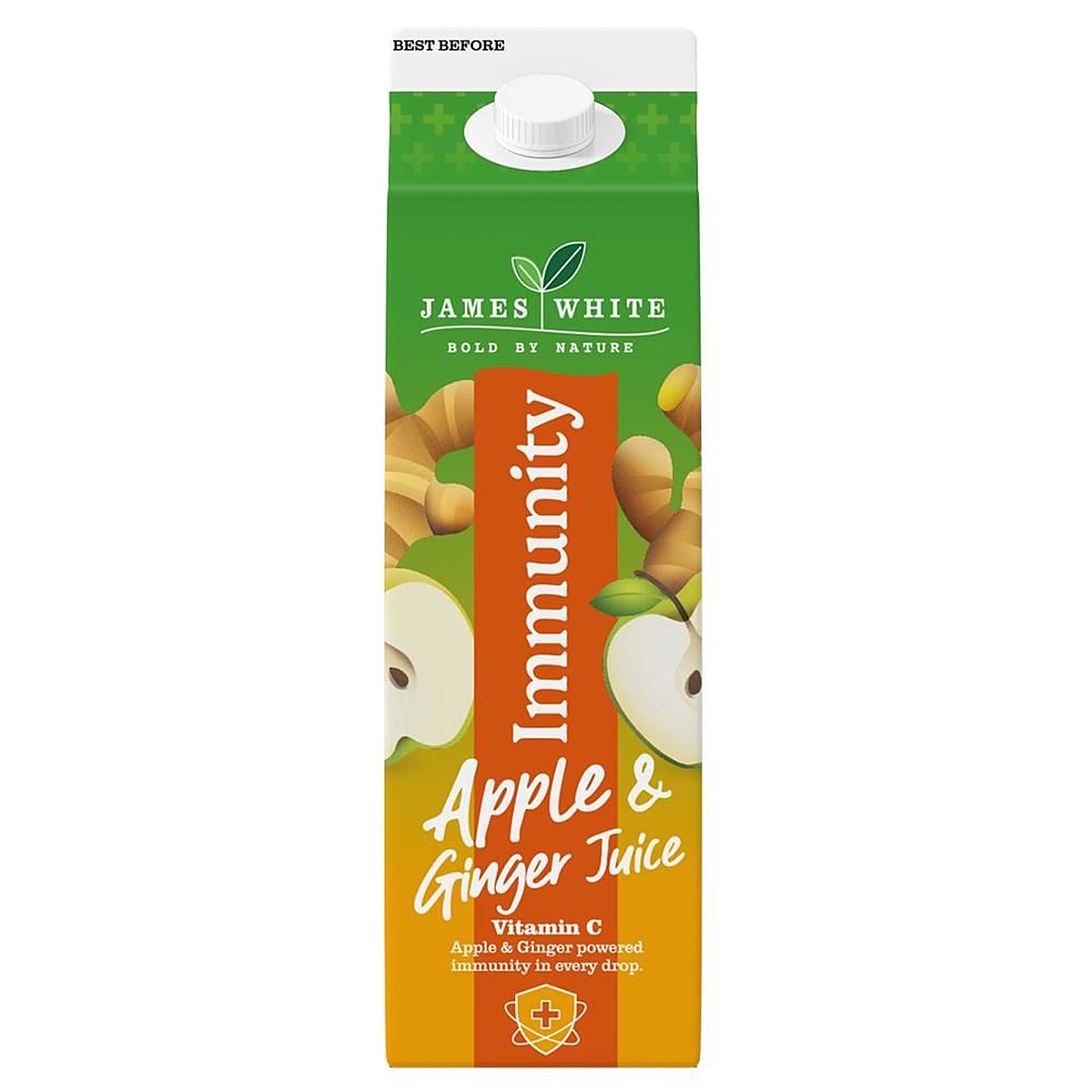 James White Immunity Apple & Ginger Juice with added Vitamin C 1 Litre