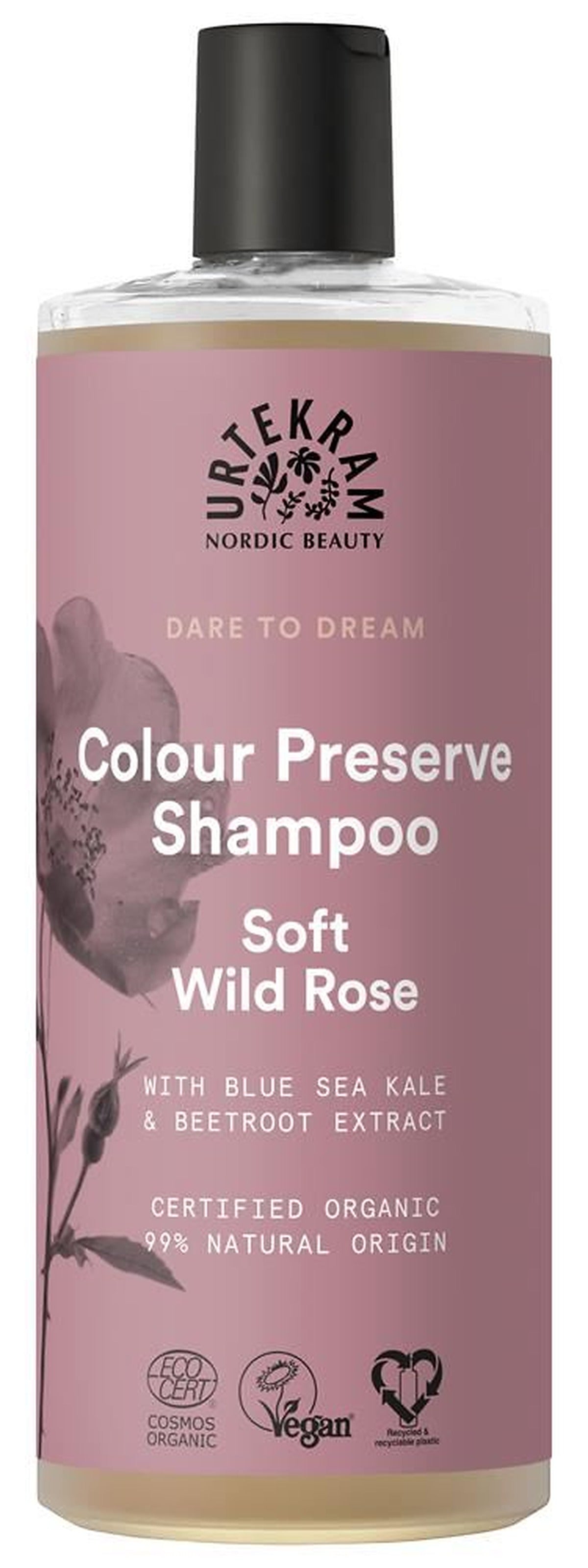 Urtekram Soft Wild Rose Shampoo 500ml Organic