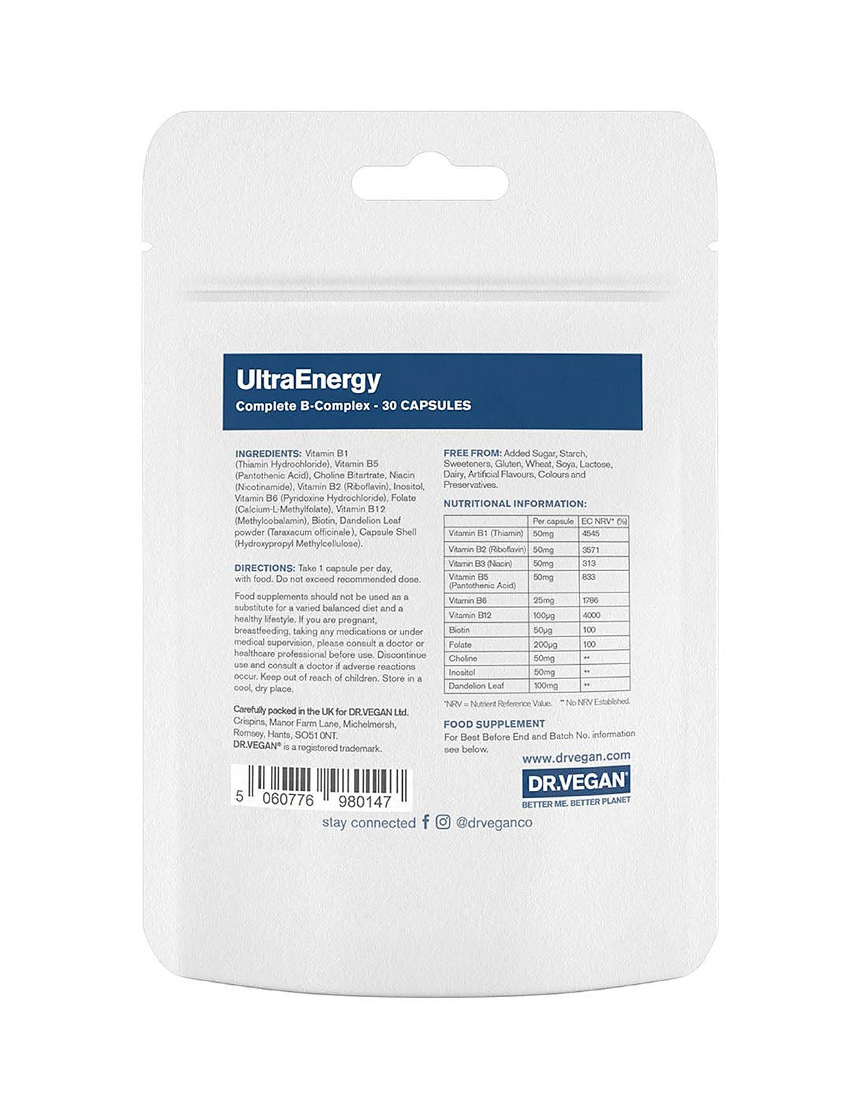 Dr. Vegan UltraEnergy - 30 Capsules - image 3