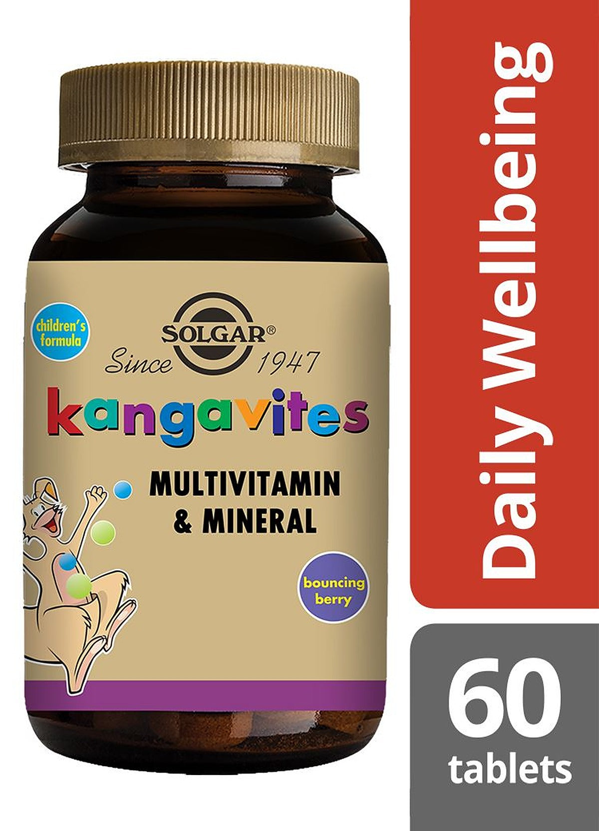 Solgar Kangavites Bouncing Berry Complete Multivitamin and Mineral Formula Chewable - 60 Tablets - image 2