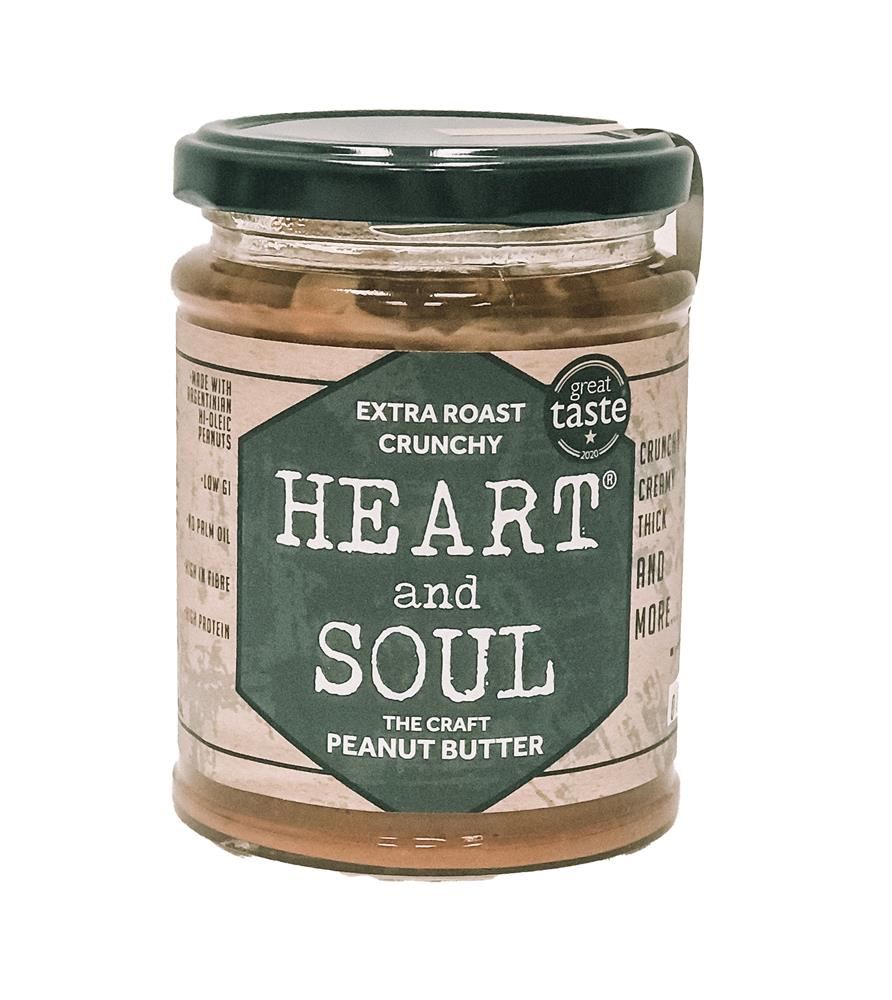 Heart and Soul Extra Roast Crunchy Peanut Butter Jar 280g