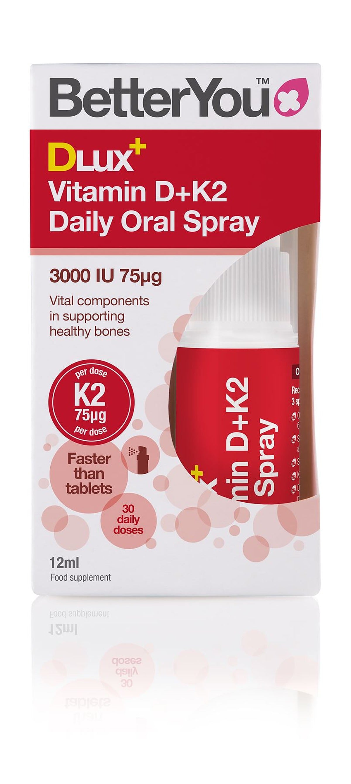 BetterYou DLux+ Vitamin D+K2 Daily Oral Spray - 12ml - image 3