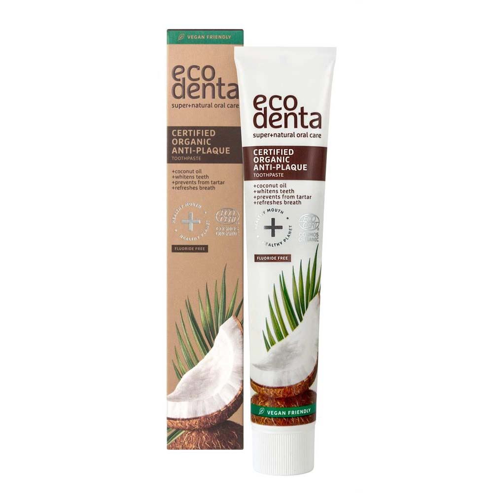 Ecodenta organic anti-plaque toothpaste with coconut oil 75ml