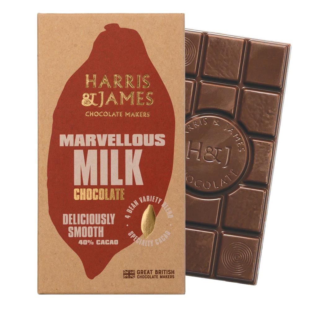 Harris and James Marvellous Milk Chocolate Bar 86g