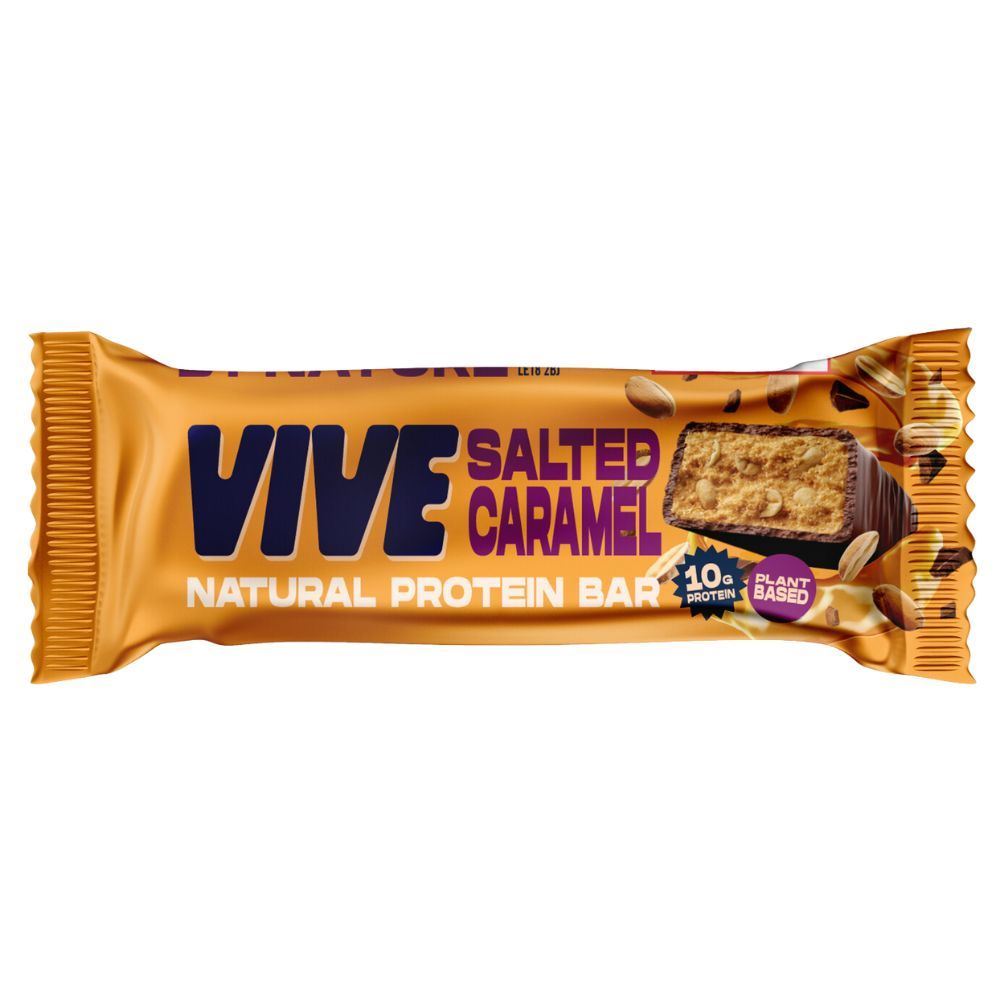 Vive Salted Caramel Dark Chocolate Protein Snack Bar 49g - 12 Pack