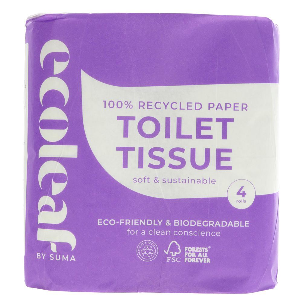 Suma Ecoleaf Toilet Tissue 4 Pack