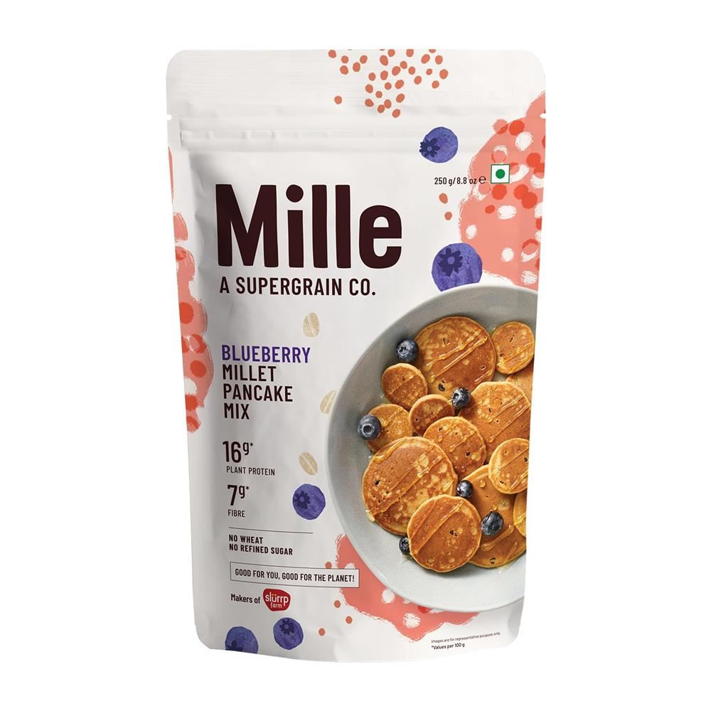 Mille Supergrains Mille Blueberry 16g Plant Protein Pancake Mix 250g