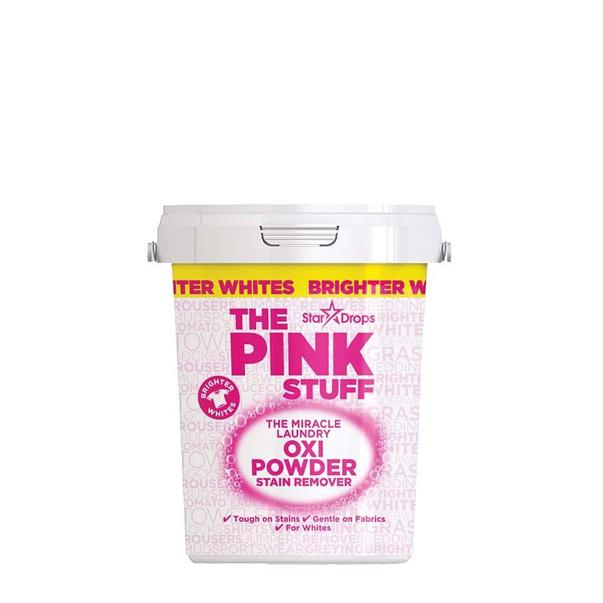The Pink Stuff Miracle Laundry Oxi Powder Stain Remover for Whites 1kg