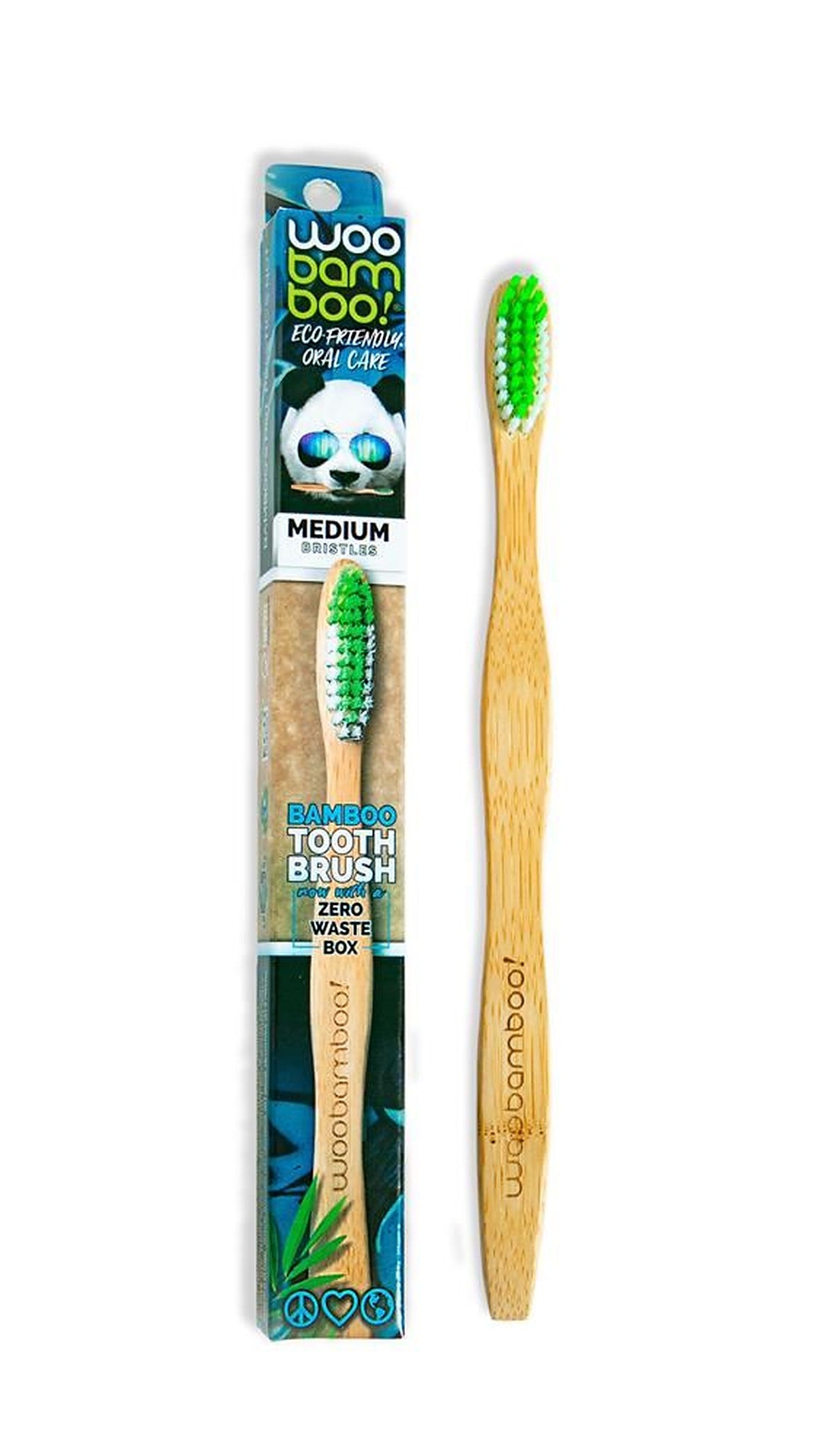 Woobamboo Medium Toothbrush - Zero Waste