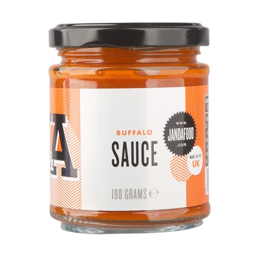 Janda Food J&A Buffalo Sauce: a buttery chilli sauce 190g