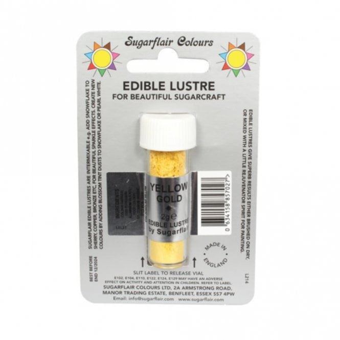 Sugarflair Edible Lustre - 2g All Shades