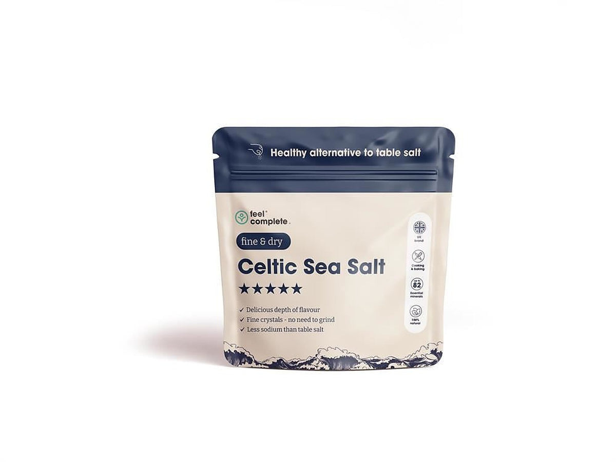 Feel Complete Organic Approved Celtic Sea Salt Fine & Dry Lab Tested 200g