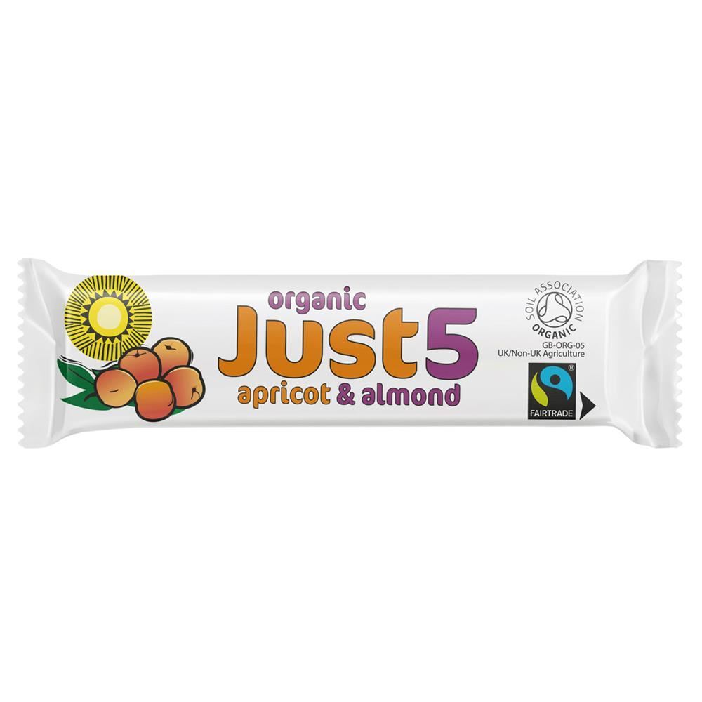 Tropical Wholefoods Organic Vegan Apricot & Almond Bar 40g - 18 Pack