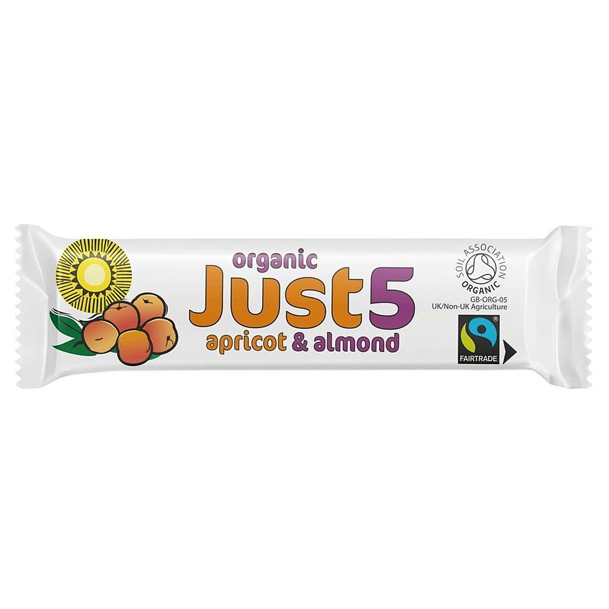 Tropical Wholefoods Organic Vegan Apricot & Almond Bar 40g - 18 Pack
