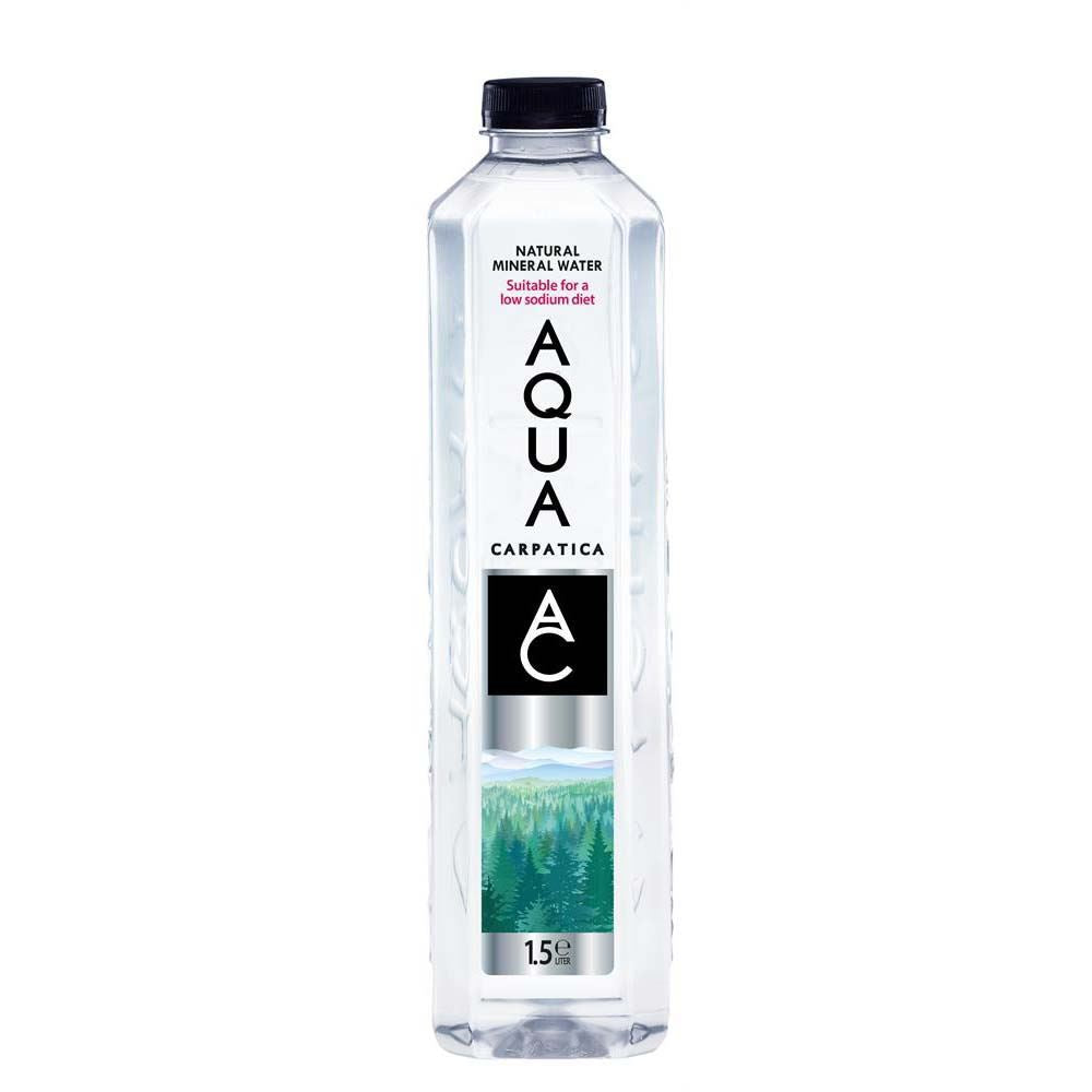 AQUA Carpatica Still Natural Mineral Water 1.5L PET Sodium Free - 6 Pack