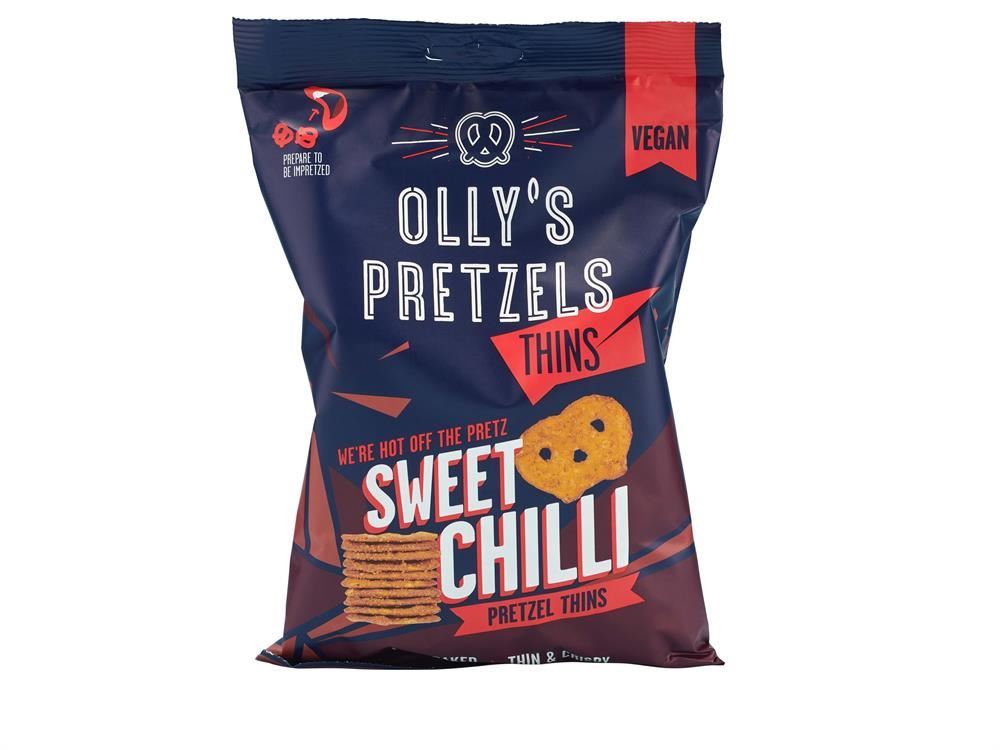 Ollys Sweet Chili Pretzel Thins 140g - 7 Pack
