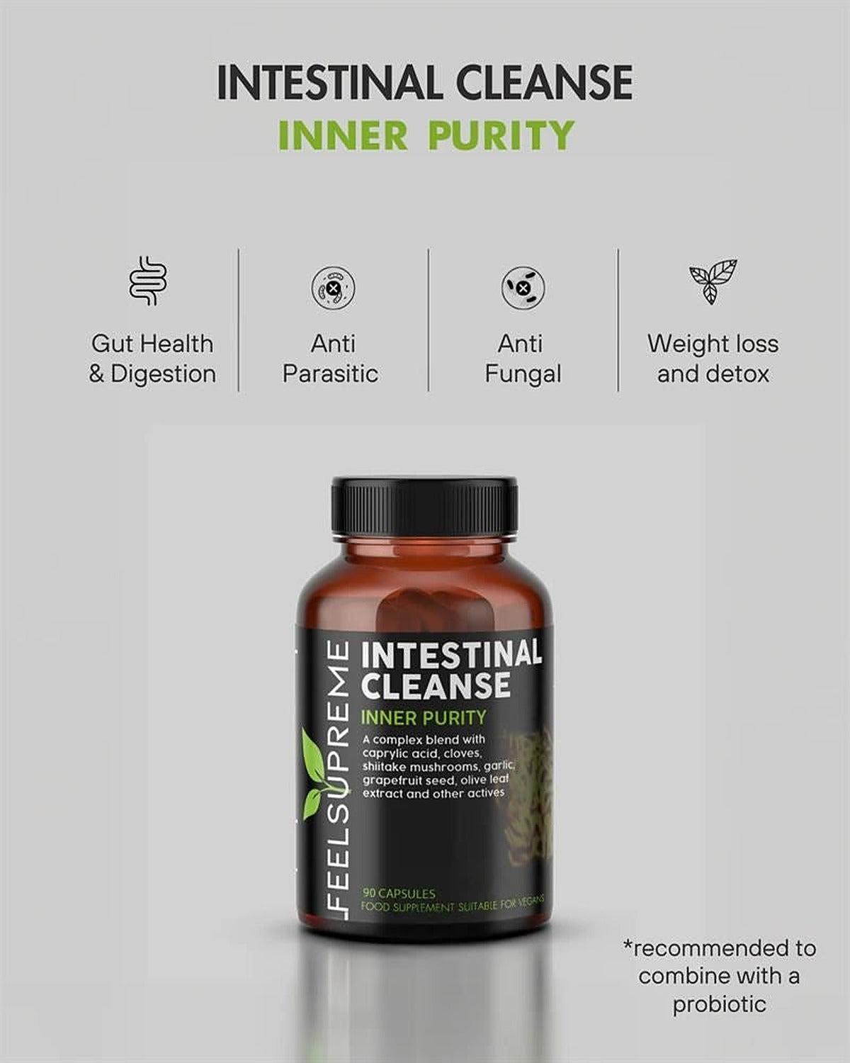 Feel Supreme Intestinal Cleanse 90 Capsules