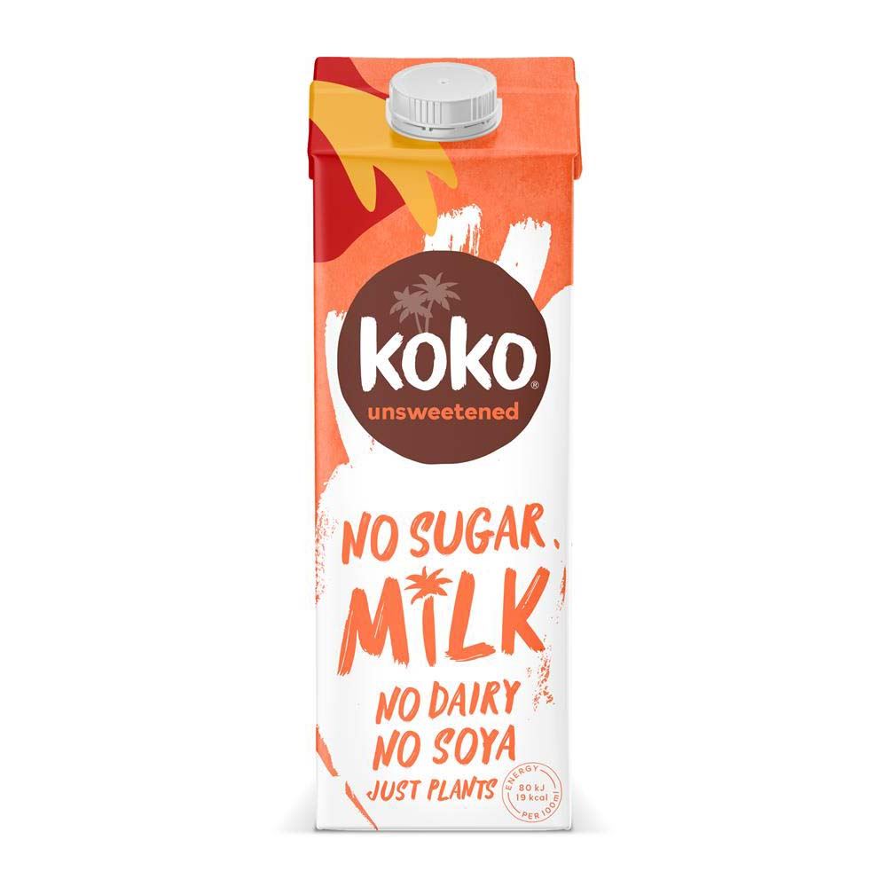 Koko Dairy Free Unsweetened Milk UHT 1000ml