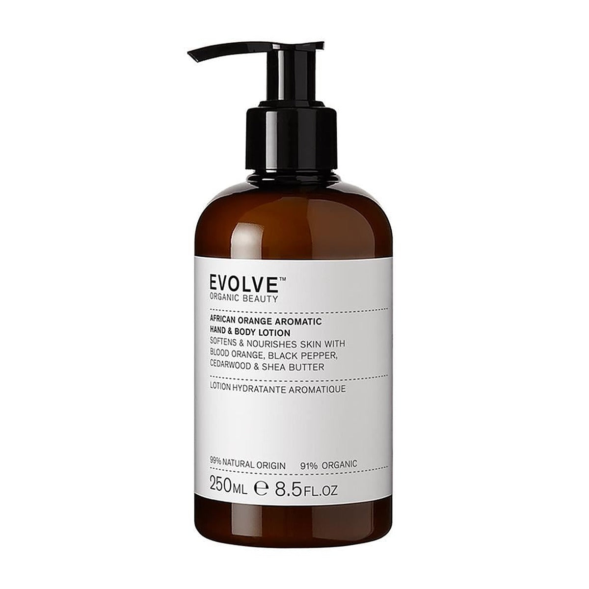 Evolve Organic Beauty African Orange Hand & Body Lotion 250ml