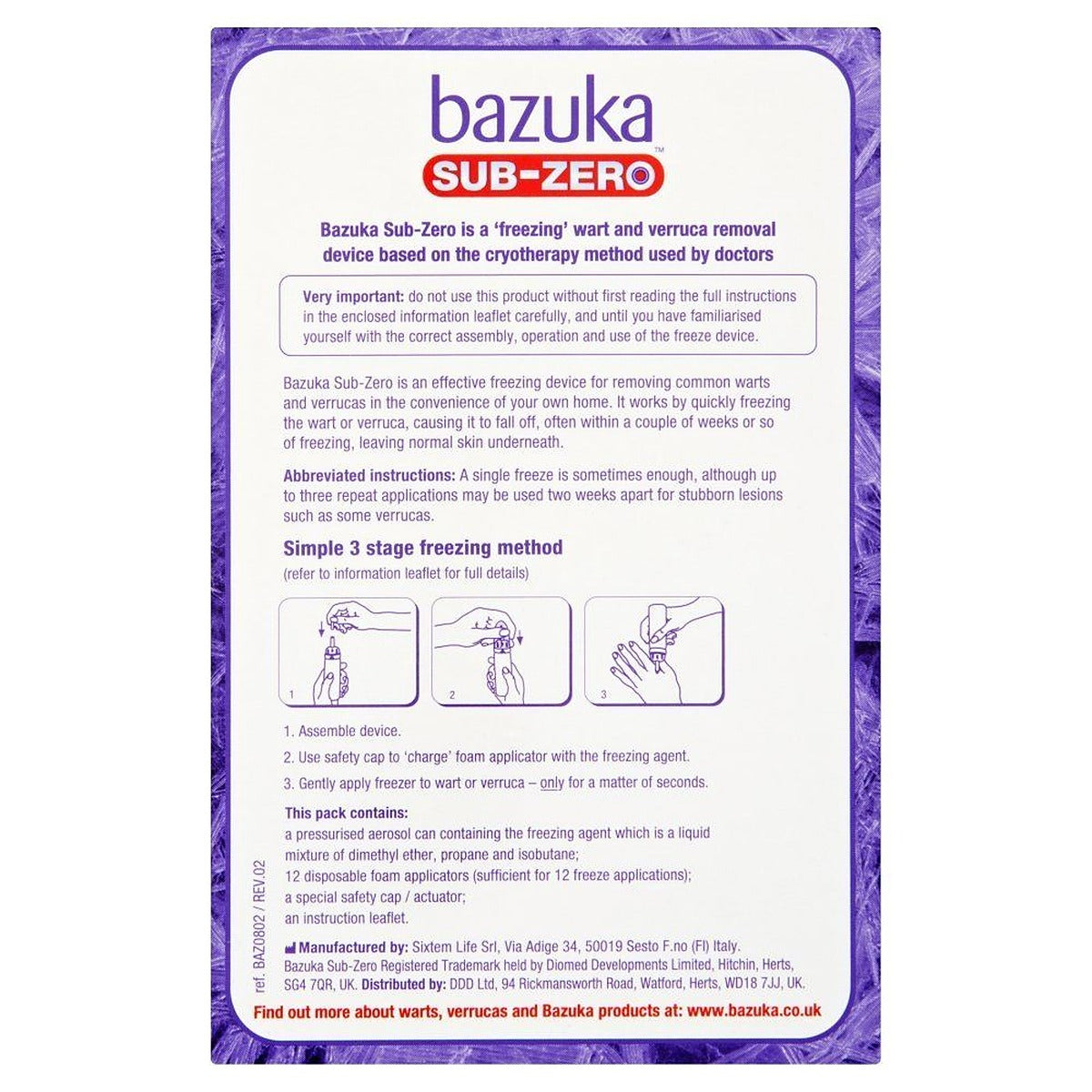 BAZUKA SUB-ZERO Wart & Verruca Remover 50ml - image 3