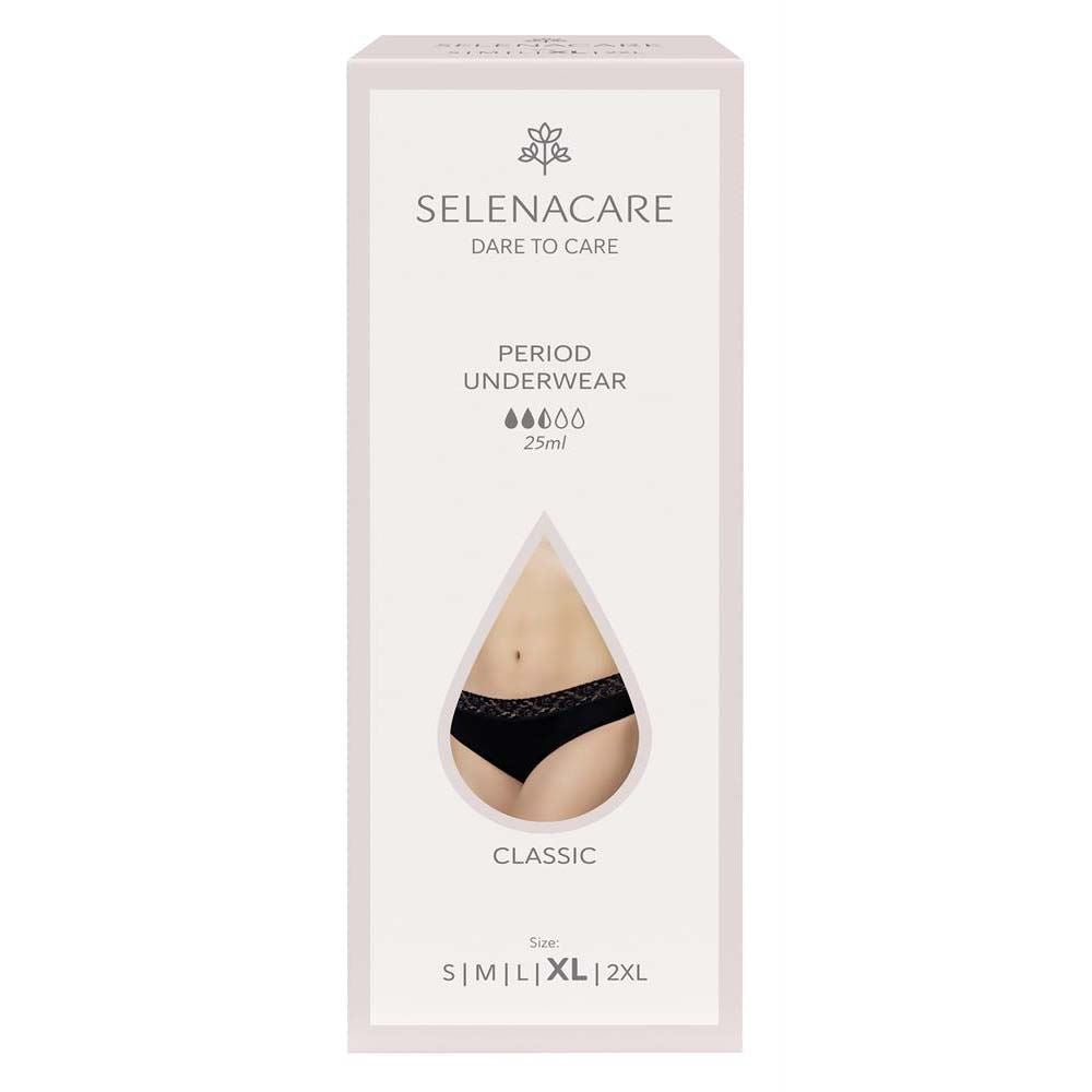 Selenacare Menstrual undies CLASSIC Black Size XL