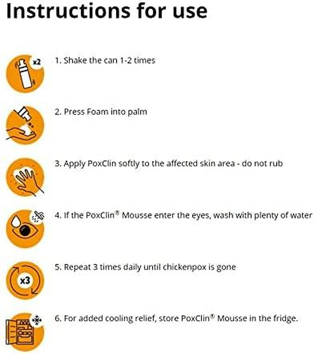 PoxClin Cool Mousse Chicken Pox - 100ml - image 4