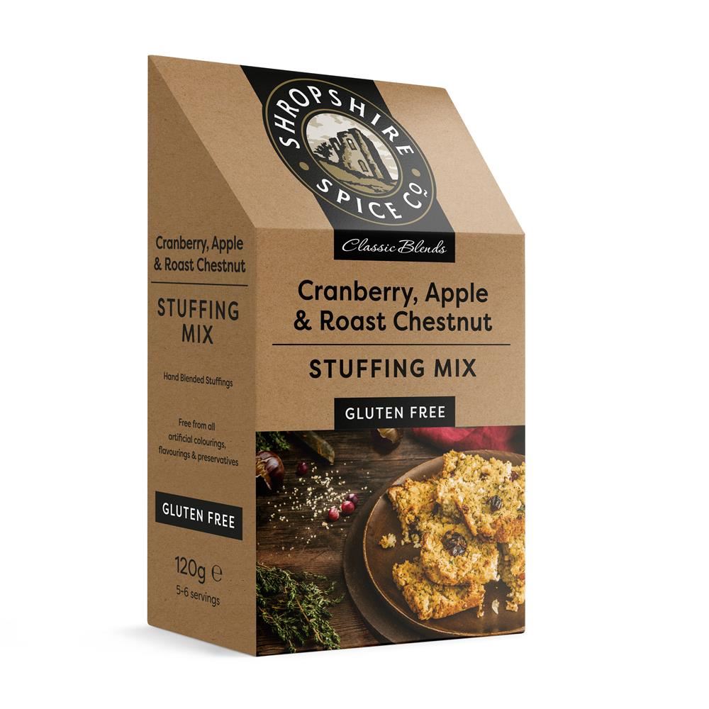 Shropshire Spice Gluten Free Cranberry Apple & Chestnut Stuffing 120g