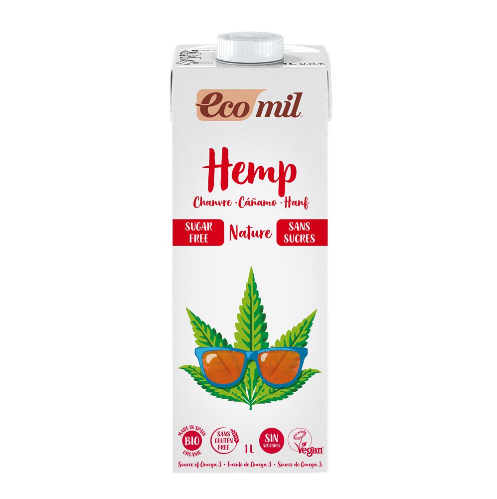 Ecomil Organic Hemp Drink Sugar Free 1L