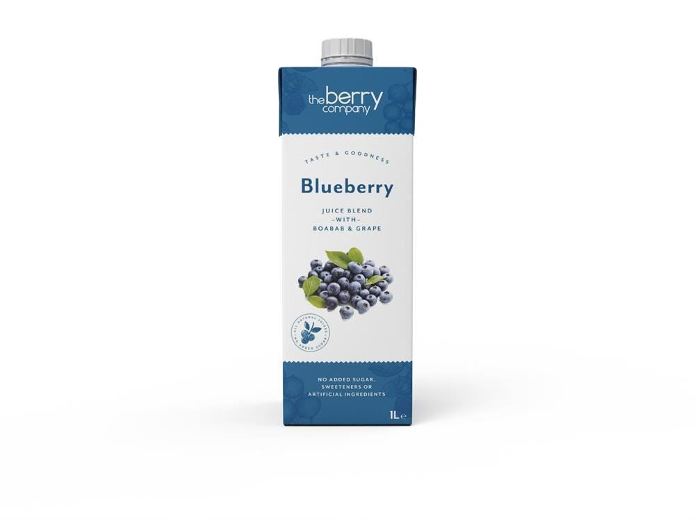 The Berry Company Blueberry Juice Drink 1L - 12 Pack