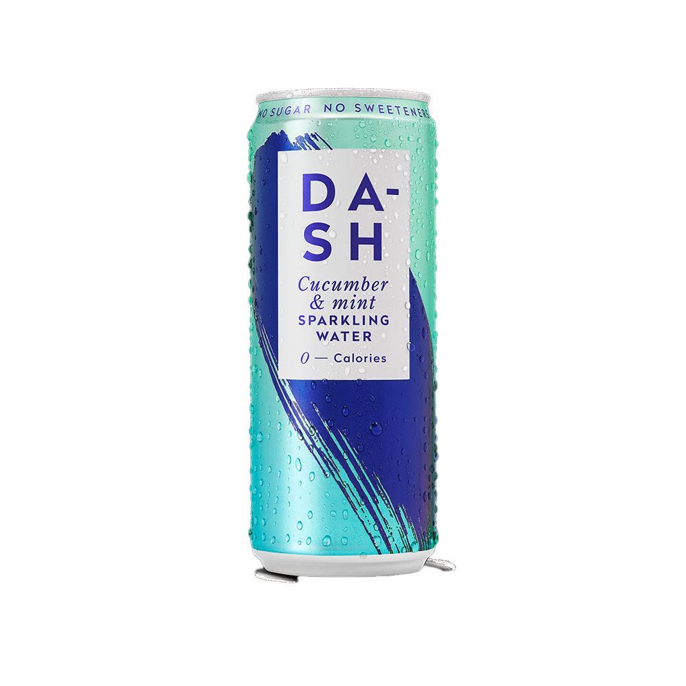 Dash Water Sparkling infused with Cucumber & Mint 330ml - 6 Pack