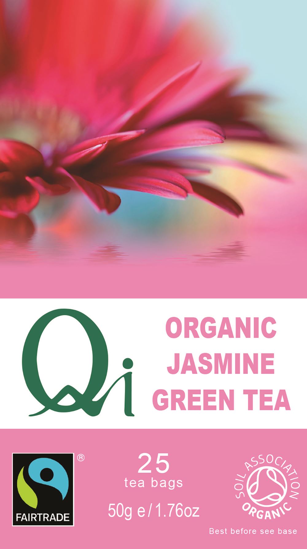 Qi Organic Green Tea & Jasmine 25 Bags