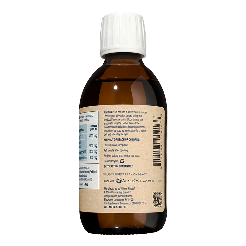 Wiley's Finest UK Peak Omega-3 Liquid 250ml