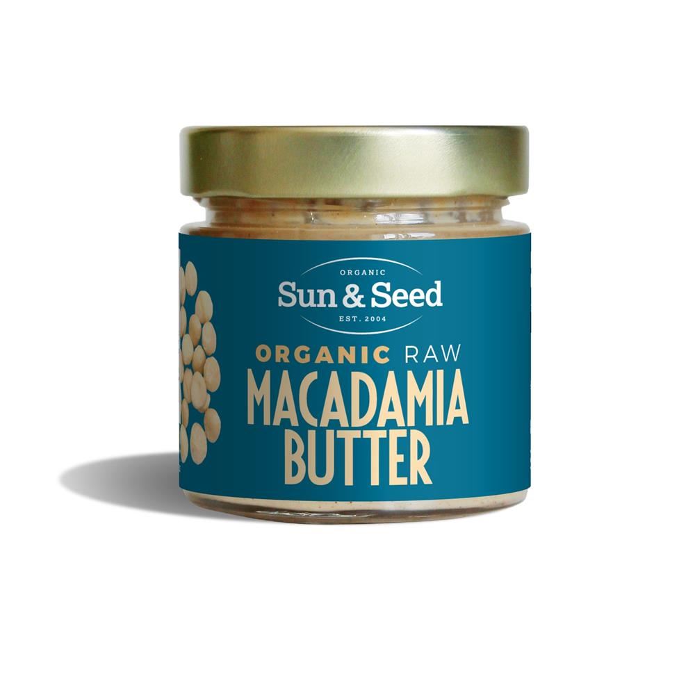 Sun and Seed Organic Raw Organic Macadamia Butter 200g