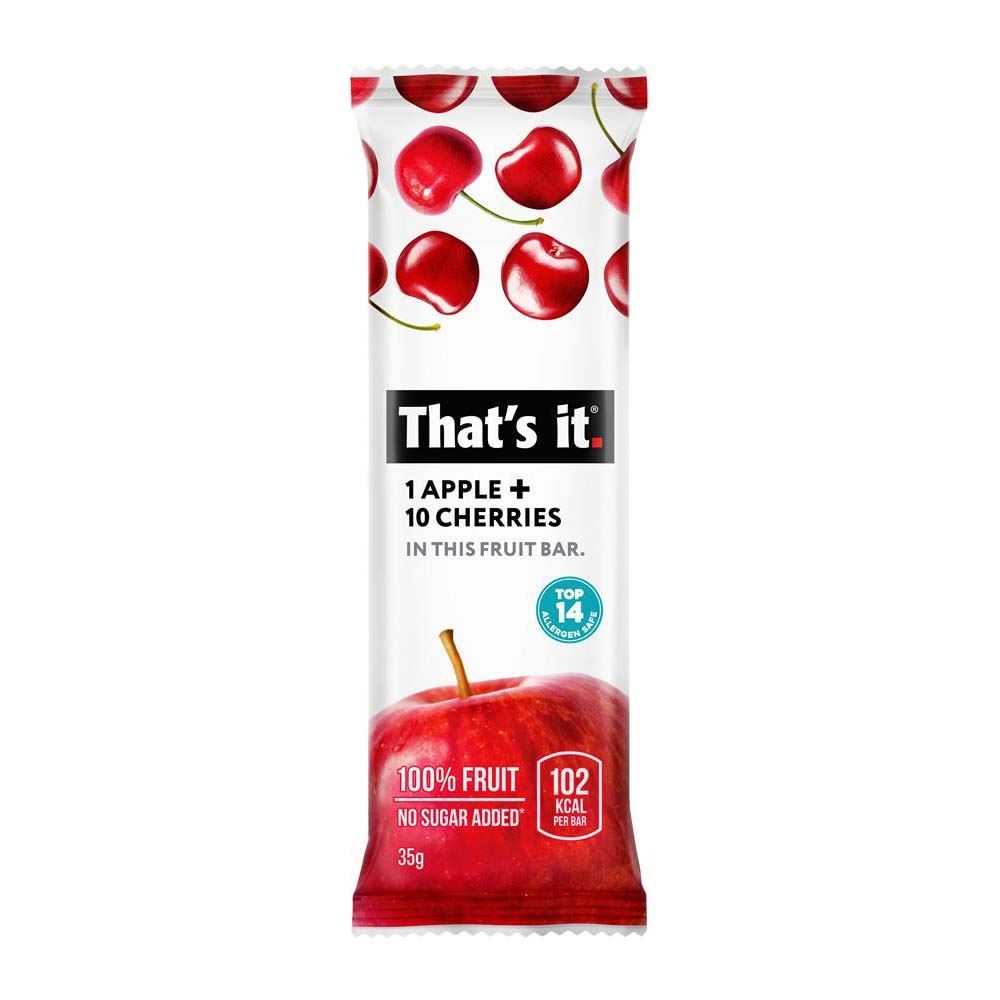 That's It That's It Fruit Snack Bar - Apple & Cherry 35g - 12 Pack
