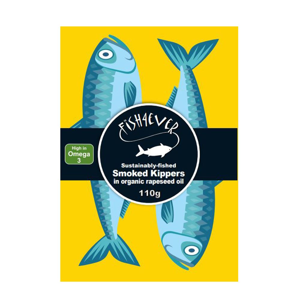 Fish4Ever Smoked Kippers in Organic Rapeseed Oil 110g