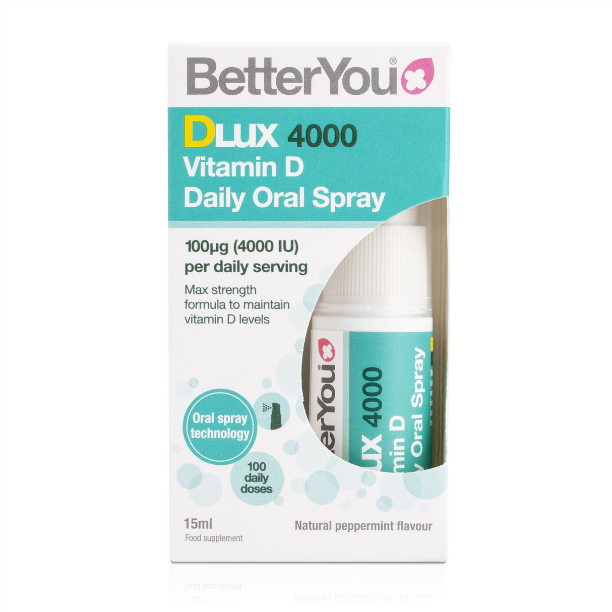 BetterYou DLux 4000 Vitamin D Daily Oral Spray - 15ml