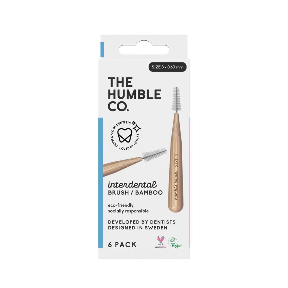 Humble Brush The Humble Co Inter Dental Brush size 3 - Blue 6 Pack
