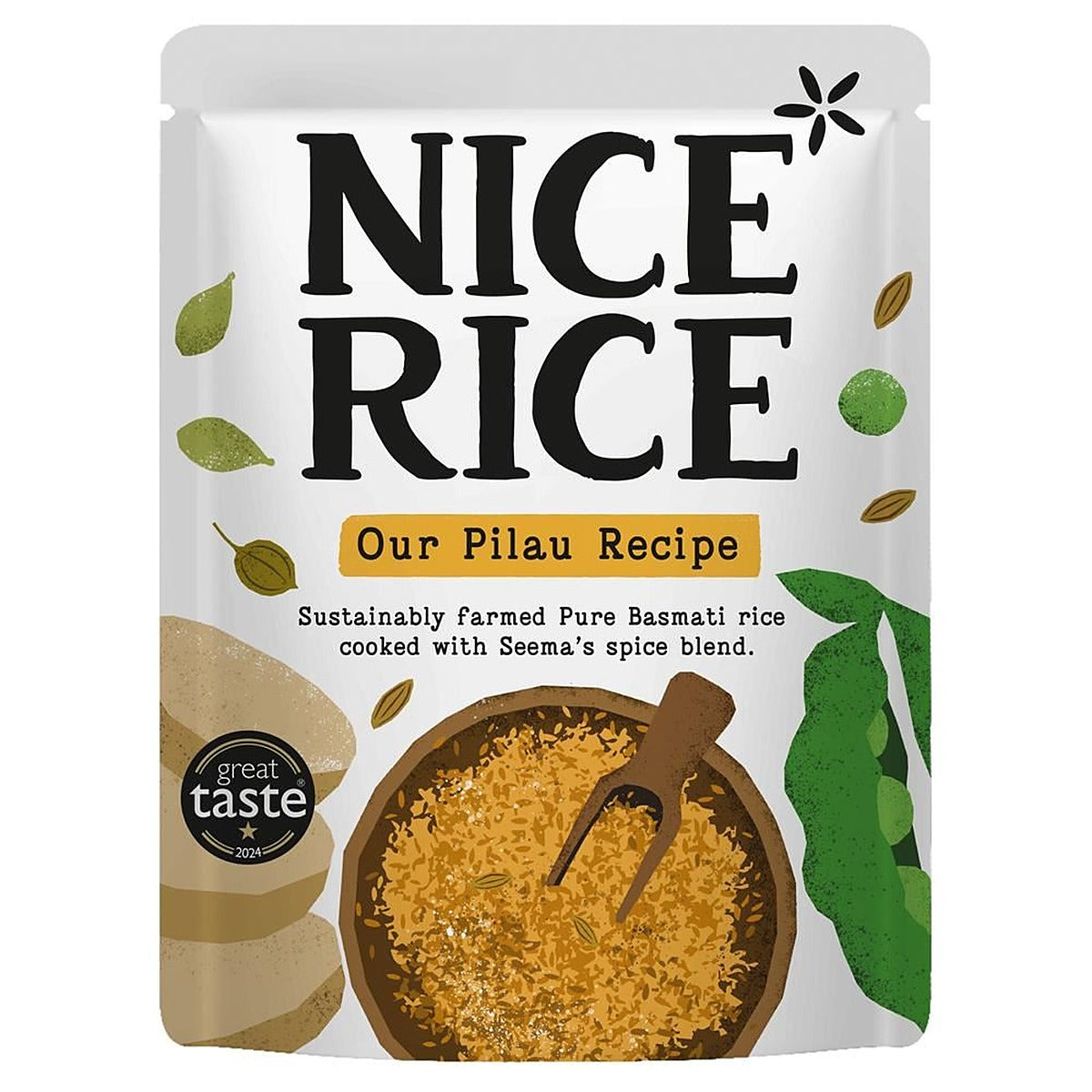 Nice Rice Pilau Basmati Rice Pouch 250g - 6 Pack