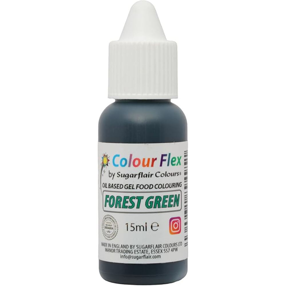 Sugarflair Colour Flex Oil Based Food Colouring Gel 15ml - All Colour